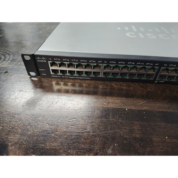 Cisco SG300-52 Networking 52-port Gigabit Managed Switch Rack Layer 3 - Picture 3 of 7